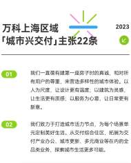 首度揭秘！萬科22條「城市興交付」主張