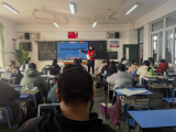 蚌山区黄庄街道前进社区开展预防未成年人犯罪校园科普和校园周边文化市场整治活动