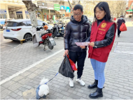 牽好文明繩 ——黃莊街道朝陽社區開展文明養犬宣傳活動