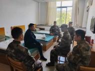 宜秀區羅嶺鎮開展役前教育預定新兵慰問活動