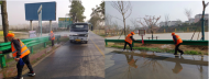 肥西縣官亭鎮：集鎮道路大清洗 助力創文創衛工作