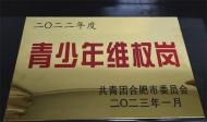 喜報！合肥八院獲評2022年度合肥市“青少年維權崗”