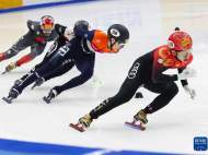 2023年短道速滑世锦赛：中国男队闯入5000米接力A组决赛