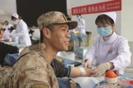 明光：綠色軍營獻血情