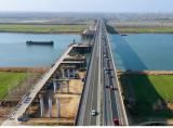 蚌埠至明光高速改扩建淮河特大桥完成主墩桩基浇筑