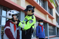 交通安全進校園  合肥交警包河大隊守護成長平安路
