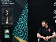 2023年女足世界杯獎杯在上海展出