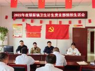 巢湖市委組織部指導銀屏鎮衛生計生2022年度生活會和民主評議黨員工作