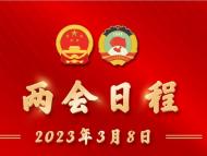 圖表丨3月8日兩會日程