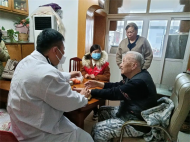 蚌山區黃莊街道紅旗社區新時代文明實踐站開展義診送上門志愿服務活動