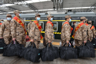 阜陽1200名新兵啟程赴軍營