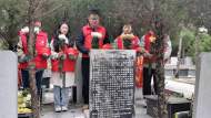 合肥市城西橋中心三崗村開(kāi)展清明節(jié)祭祀先烈活動(dòng)