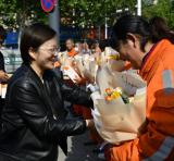 合肥市庐阳区杏林街道：节日祝福送给户外劳动者