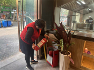 黃莊街道朝陽社區開展沿街商鋪消防安全檢查及宣傳活動  