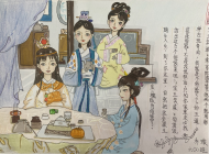 解二小開展“書香潤心田，閱讀伴成長”名著配畫活動