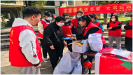 銅陵市與我同行愛心協會助力社區開展廣場志愿服務活動