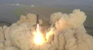 SpaceX“星舟”重型運載火箭發射升空后爆炸