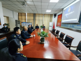 六安市交通执法支队执法一大队组织观看安全生产警示教育片