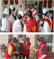 銅陵市與我同行愛心協會攜手銅職護理系青年志愿者開展義診活動