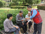 黃莊街道和平社區新時代文明實踐站開展非法衛星地面接收設施整治宣傳活動
