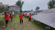 壽縣隱賢鎮黨員志愿者助力光伏電站提質增效