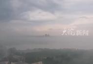 蚌埠龍子湖上空出現“海市蜃樓”
