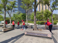 菱湖社區開展環境衛生整治活動
