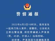 男子刺傷前妻后自傷 四川一地警方最新通報(bào)