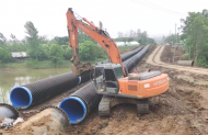 肥西銘傳鄉：修建提水泵站 助力夏種灌溉