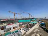 合肥新桥机场T2航站楼首根屋盖梁完成吊装