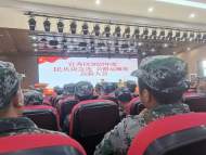 安慶經開區烏嶺社區參加宜秀區民兵點驗大會