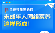 @全体师生家长们，未成年人网络素养这样形成！