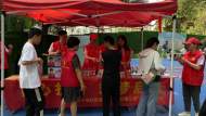 鼓樓街道錐子廟社區退役軍人“紅耀江淮”志愿服務隊開展愛心護考