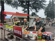 淮南市軍供站參加皖北片區跨區域協調保障演練