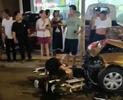 石家庄一车辆夜晚撞向多辆车并致人受伤 目击者讲述
