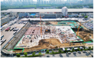 阜陽火車站站前廣場施工忙