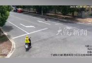 5歲萌娃獨自騎車上路 外賣小哥即時發現 民警一路護送回家