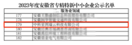 中科星圖瑞云科技有限公司成功入選2023年度安徽省“專精特新”中小企業