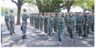阜陽開啟高中操場“練兵”軍訓模式