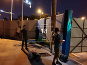 圍擋連夜拆除   口袋公園已開放
