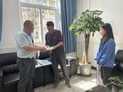 宜秀區羅嶺鎮：非公黨建指導員走訪企業指導黨建工作