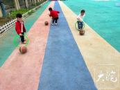懷遠縣第五幼兒園教育集團開展安心托幼課后延時服務活動小班組戶外游戲
