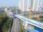 合新鐵路跨合肥市泗水路連續梁合龍