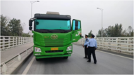 淮南交通執(zhí)法支隊(duì)重拳出擊，查獲一輛超限100%以上貨車  