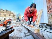 蚌埠市寶興面粉廠閣樓進入全面修繕階段