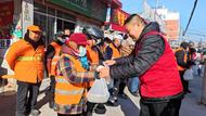 渦陽縣愛心者協會：“愛在冬至節，情暖環衛工”  