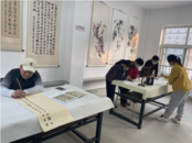 筆墨飄香，老有所樂 蚌山區勝利街道勝利五村社區開展書法交流活動