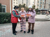 雪華鄉（宏業村街道）煙墩社區新時代文明實踐站開展“禁止燃放煙花爆竹”宣傳活動