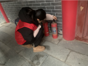 天橋街道喻義巷社區開展冬季防火安全宣傳活動