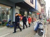 黃莊街道前進社區聯合轄區民警開展治安巡邏